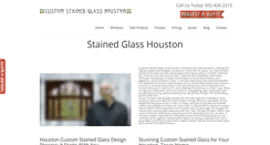 Desktop Screenshot of customstainedglasshouston.com