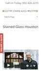 Mobile Screenshot of customstainedglasshouston.com